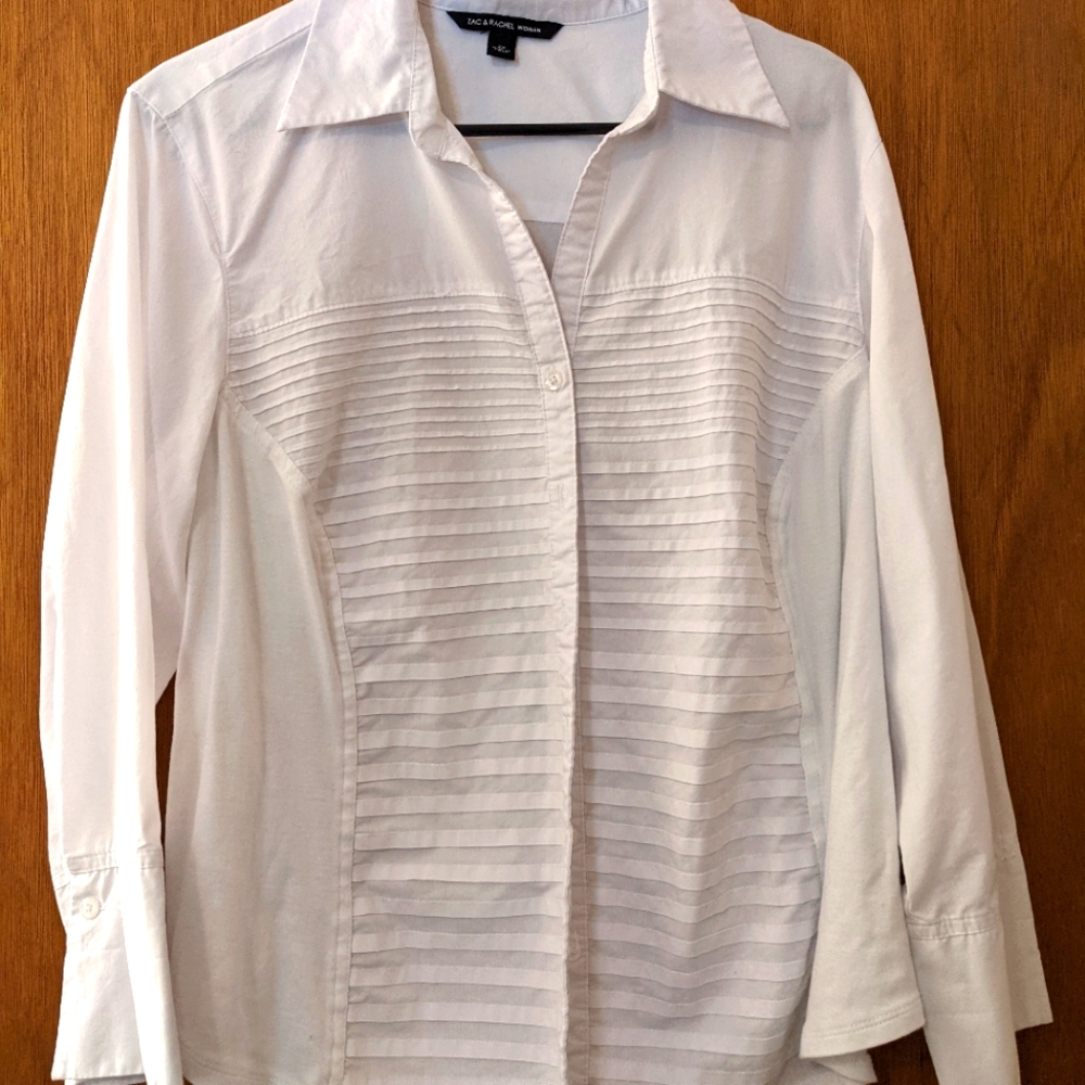 White Button Down 2X